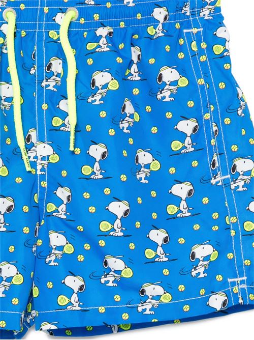 Boxer mare bambino MC2 Saint Barth blu con stampa lighting MC2 SAINT BARTH Kids | JEAN LIGHTING02654L